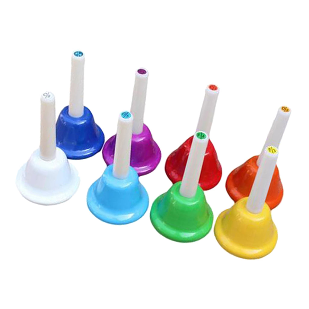 8 Note Diatonic Metal Bells for  Kids Toy Chorus Wedding Family Party