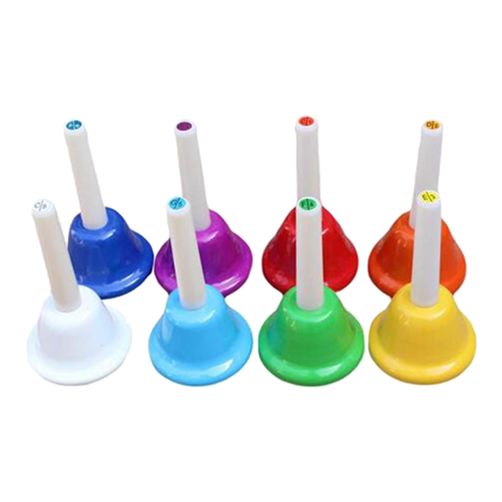 8 Note Diatonic Metal Bells for  Kids Toy Chorus Wedding Family Party