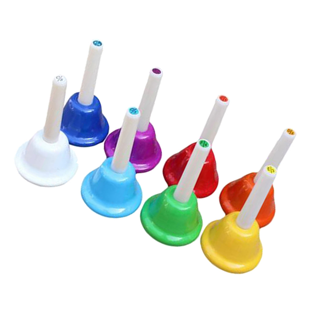 8 Note Diatonic Metal Bells for  Kids Toy Chorus Wedding Family Party