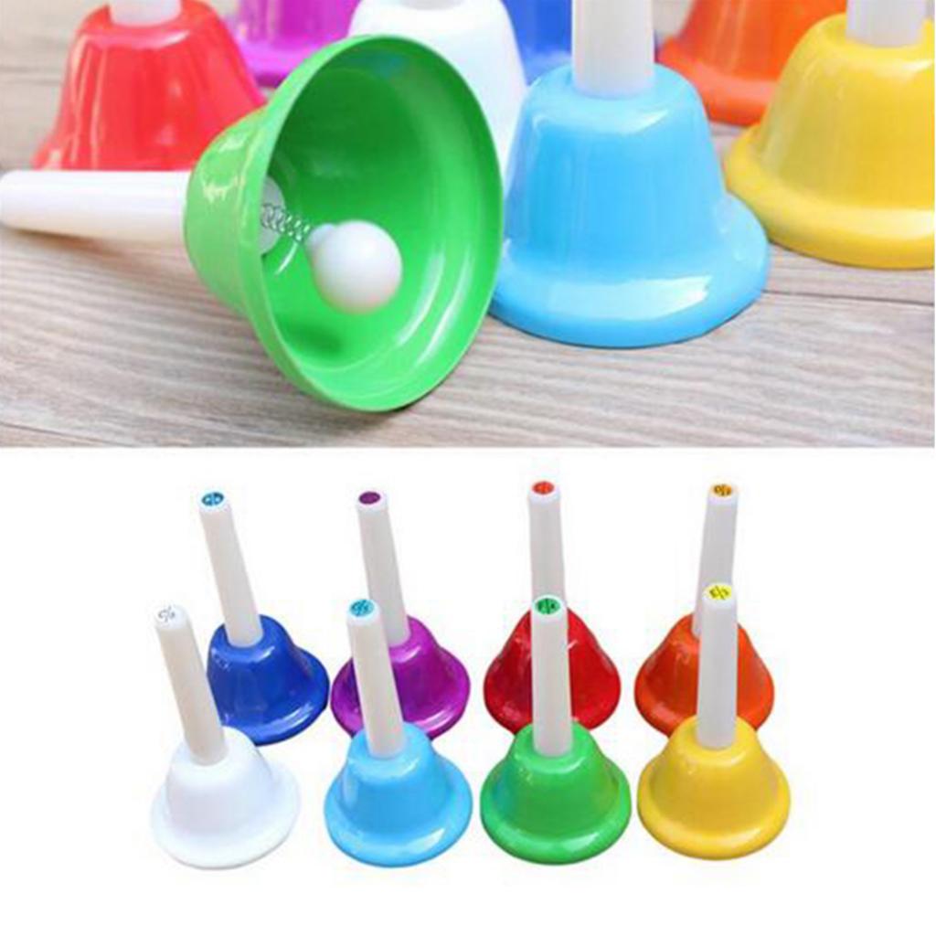 8 Note Diatonic Metal Bells for  Kids Toy Chorus Wedding Family Party