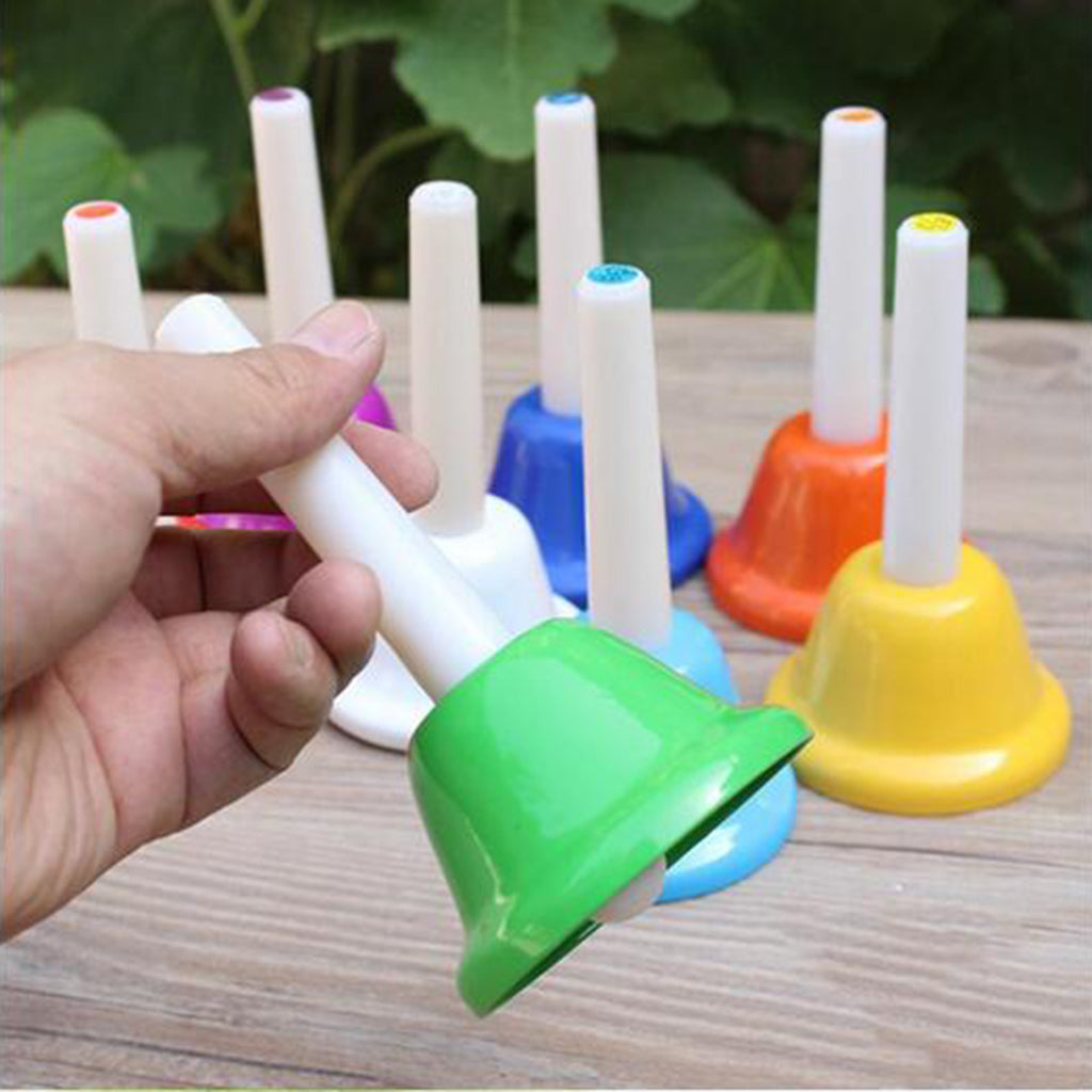 8 Note Diatonic Metal Bells for  Kids Toy Chorus Wedding Family Party