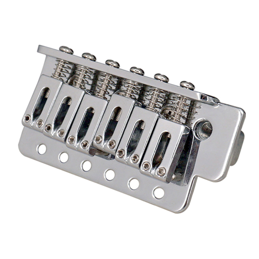 Silver 6 String Left Handed Guitar Tremolo Bridge Assembly for ST SQ Guitar