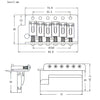 Silver 6 String Left Handed Guitar Tremolo Bridge Assembly for ST SQ Guitar