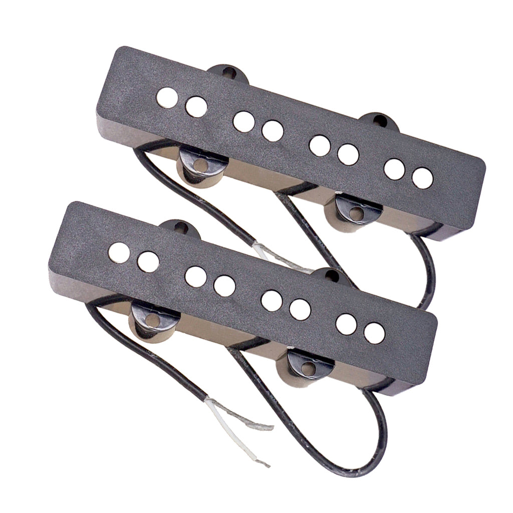 2 Pieces Black Humbucker Pickup for 4 String Jazz Bass