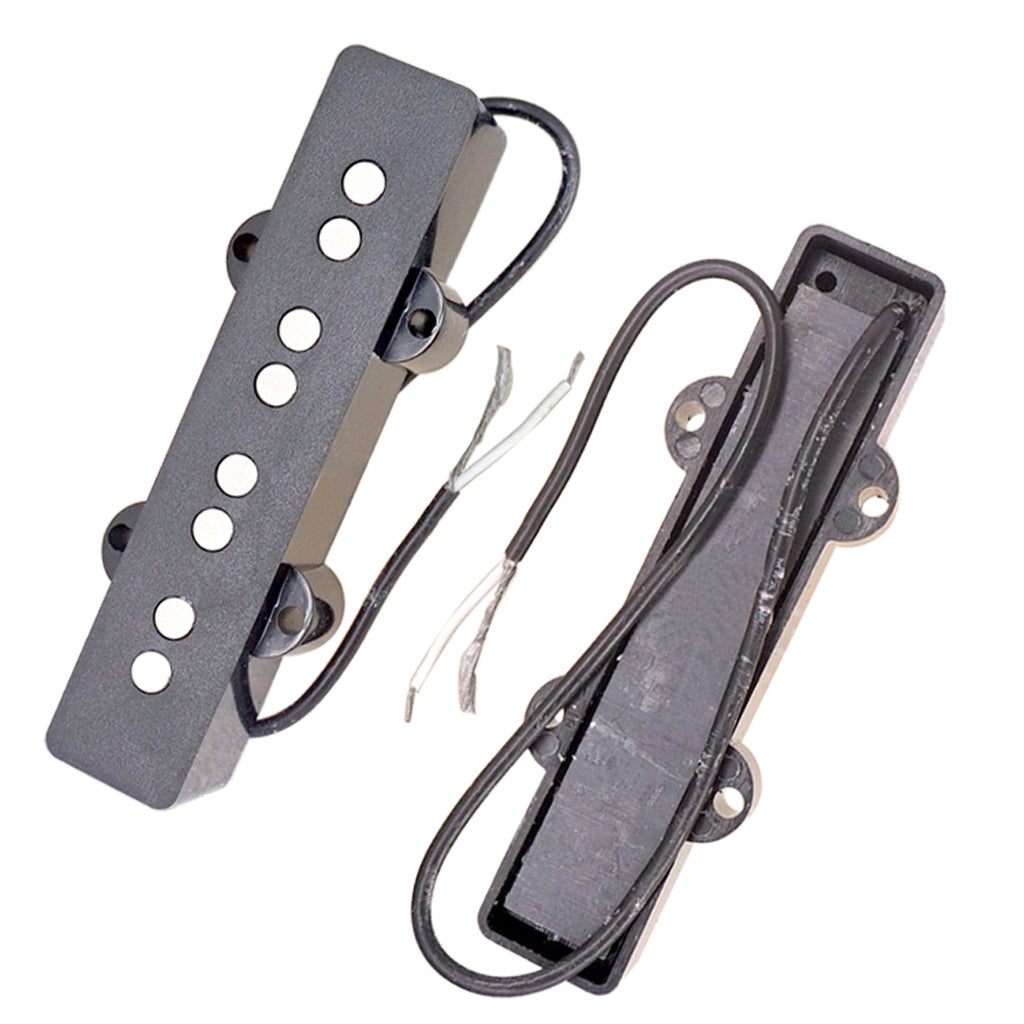 2 Pieces Black Humbucker Pickup for 4 String Jazz Bass