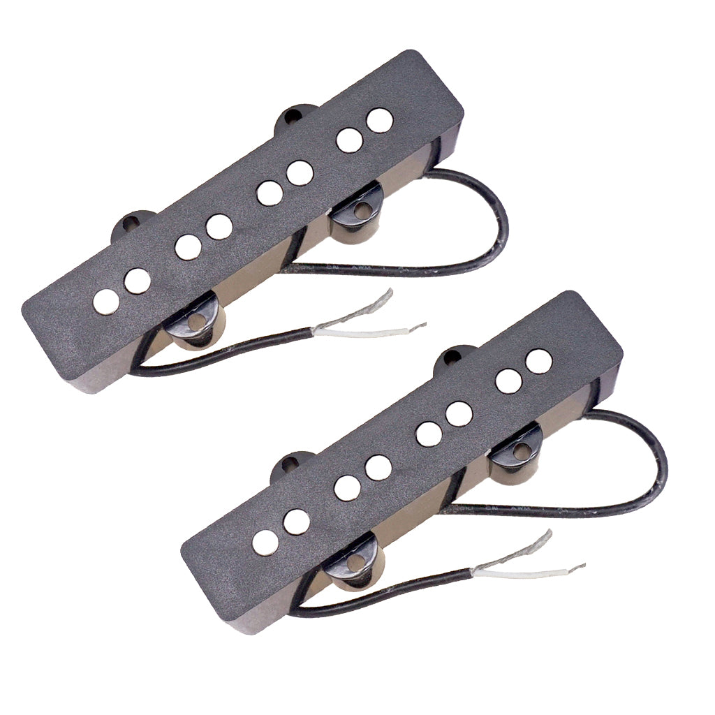 2 Pieces Black Humbucker Pickup for 4 String Jazz Bass