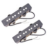 2 Pieces Black Humbucker Pickup for 4 String Jazz Bass