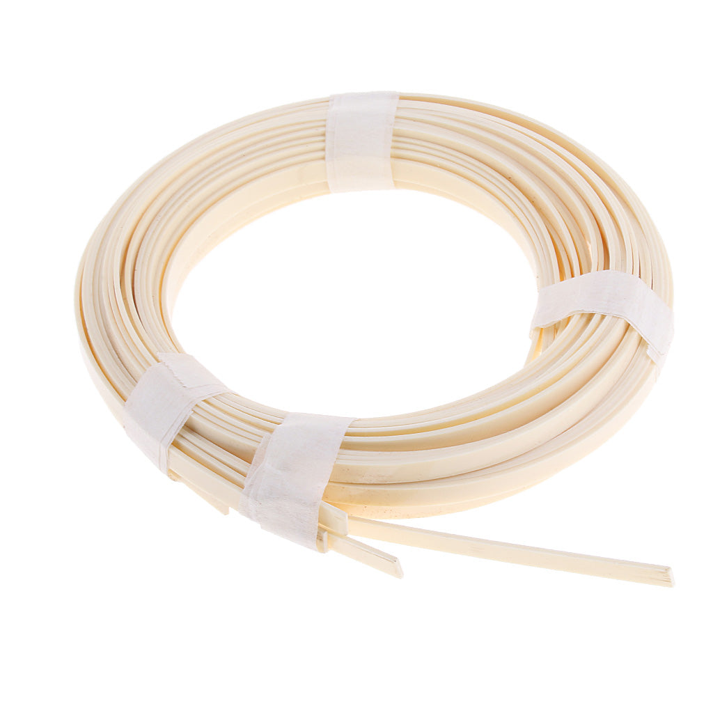 10 Pieces Guitar Binding Purfling Strips for Acoustic Guitar Beige Color