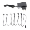 1 to 6 Way Guitar Effect Pedals Power Supply Cable + Adapter (EU Plug)