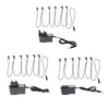 1 to 6 Way Guitar Effect Pedals Power Supply Cable + Adapter (EU Plug)