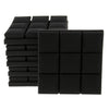 6pcs Acoustic Wedge Foam Sound Absorption Panels for Audio Equipment Black