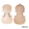 1 Set Wood Unfinished Violin Kits Fiddle Panel Back 4-4