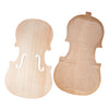 1 Set Wood Unfinished Violin Kits Fiddle Panel Back 1-8