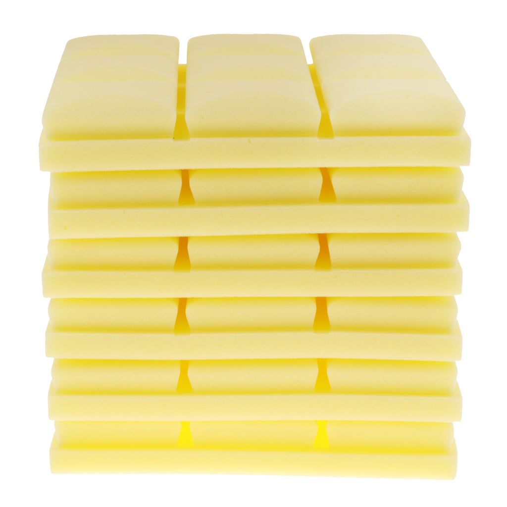 6 Pcs Sound Absorption Foam Panel Studio Soundproofing Foam for KTV Yellow