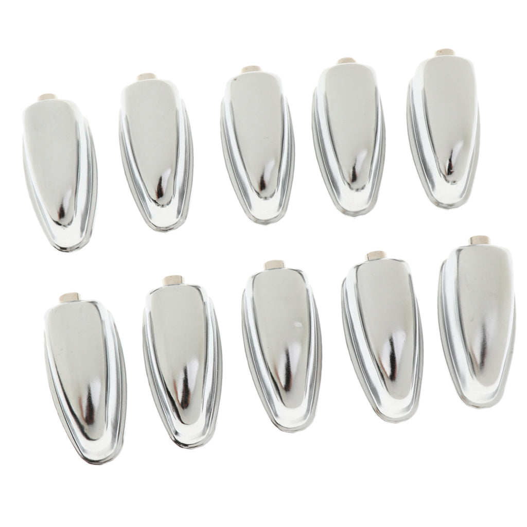 10 Pieces Drum Lug Bass Drum Hooks Percussion Instrument Parts Silver