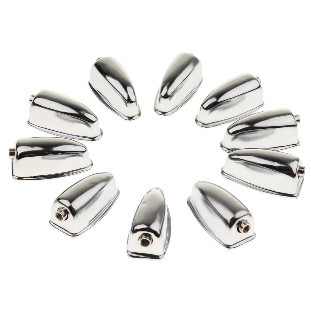 10 Pieces Drum Lug Bass Drum Hooks Percussion Instrument Parts Silver