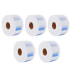 5 Rolls Disposable Neck Ruffle Paper Strip Tissue for Salon Beauty Barbers