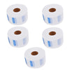 5 Rolls Disposable Neck Ruffle Paper Strip Tissue for Salon Beauty Barbers