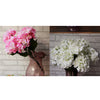 Artificial Hydrangea Silk Flower Bouquet Home Garden Decor White