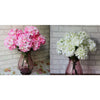 Artificial Hydrangea Silk Flower Bouquet Home Garden Decor White