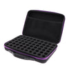 60 Slots EVA Case Bag for Cosmetic Bottles - 5ml,10ml,15ml  Purple Stripe