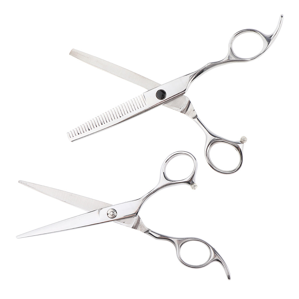 Stainless Steel Hair Cutting Scissors / Shears for Barbers Flat Cut Slice