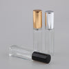 5x Empty Refillable Perfume Bottle Pump Spray Bottle 10ml Glass Shiny Golden