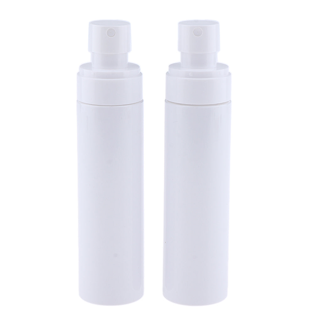 6pcs PET Empty Fine Mist Spray Bottles Water Sprayer Refillable White 120ml