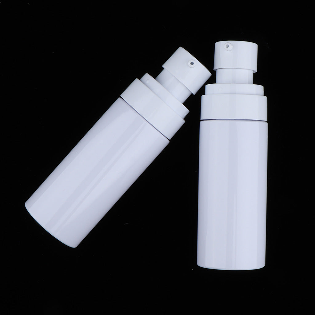 6pcs PET Empty Spray Pump Bottle Riffilable Cosmetic Bottles Set White 60ml