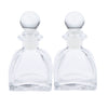 2Pcs Fragrance Glass Diffuser Bottles Jars for DIY Reed Essential Oil Scent 50ml