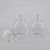 2Pcs Fragrance Glass Diffuser Bottles Jars for DIY Reed Essential Oil Scent 50ml