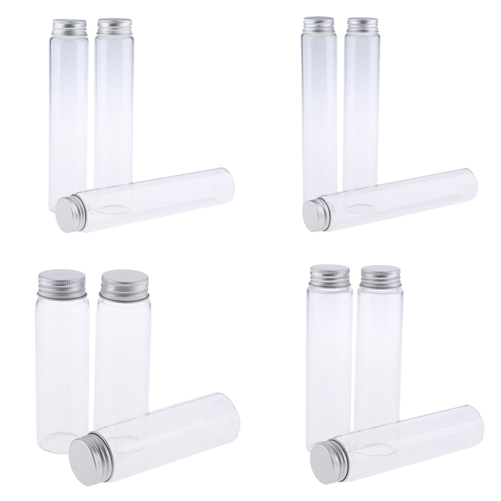 3pcs Durable Glass Empty Lotion Bottles With Aluminum Caps 180ml