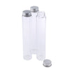 3pcs Durable Glass Empty Lotion Bottles With Aluminum Caps 180ml