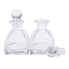 2Pcs Fragrance Glass Diffuser Bottles Jars for DIY Reed Essential Oil Scent 130ml