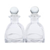 2Pcs Fragrance Glass Diffuser Bottles Jars for DIY Reed Essential Oil Scent 130ml