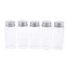 5Pcs Refillable Glass Makeup Bottles Cosmetic Pills Storage Containers 70ml