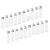 20Pcs 30ml Empty Plastic Bottles Tubes for Shampoo Lotions Clear Silver Cap