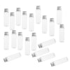 20Pcs 30ml Empty Plastic Bottles Tubes for Shampoo Lotions Clear Silver Cap