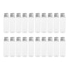 20Pcs 30ml Empty Plastic Bottles Tubes for Shampoo Lotions Clear Silver Cap