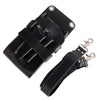 Genuine Leather Hairdressing Hair Cutting Scissors Shears Tools Holster Bag Black