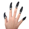 Fashion Eagle Claw Rings Crystal Jewelry Nail Art Decoration Party Black