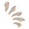 Fashion Eagle Claw Rings Crystal Jewelry Nail Art Decoration Party Golden