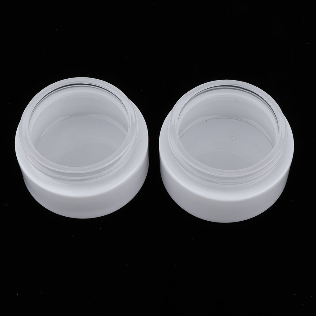 2pcs Empty Glass Makeup Container Face Cream Jars Bottle Case for Travel 30g