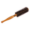 Round Anti-Static Wooden Barrel Hairbrush for Blow Drying Styling Curling Large