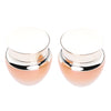 2pcs Empty Glass Makeup Pot Container Face Cream Jars Bottle Case for Travel 55g