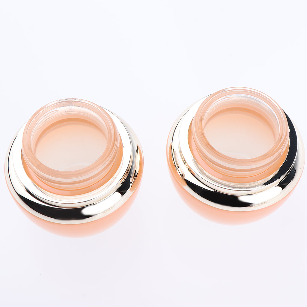 2pcs Empty Glass Makeup Pot Container Face Cream Jars Bottle Case for Travel 55g