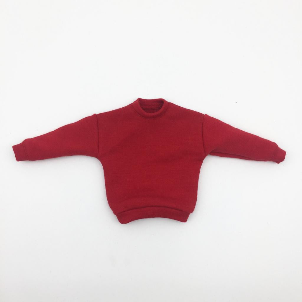1/6 Action Figure Clothes Sweater 12" Male Body Model Clothing Red