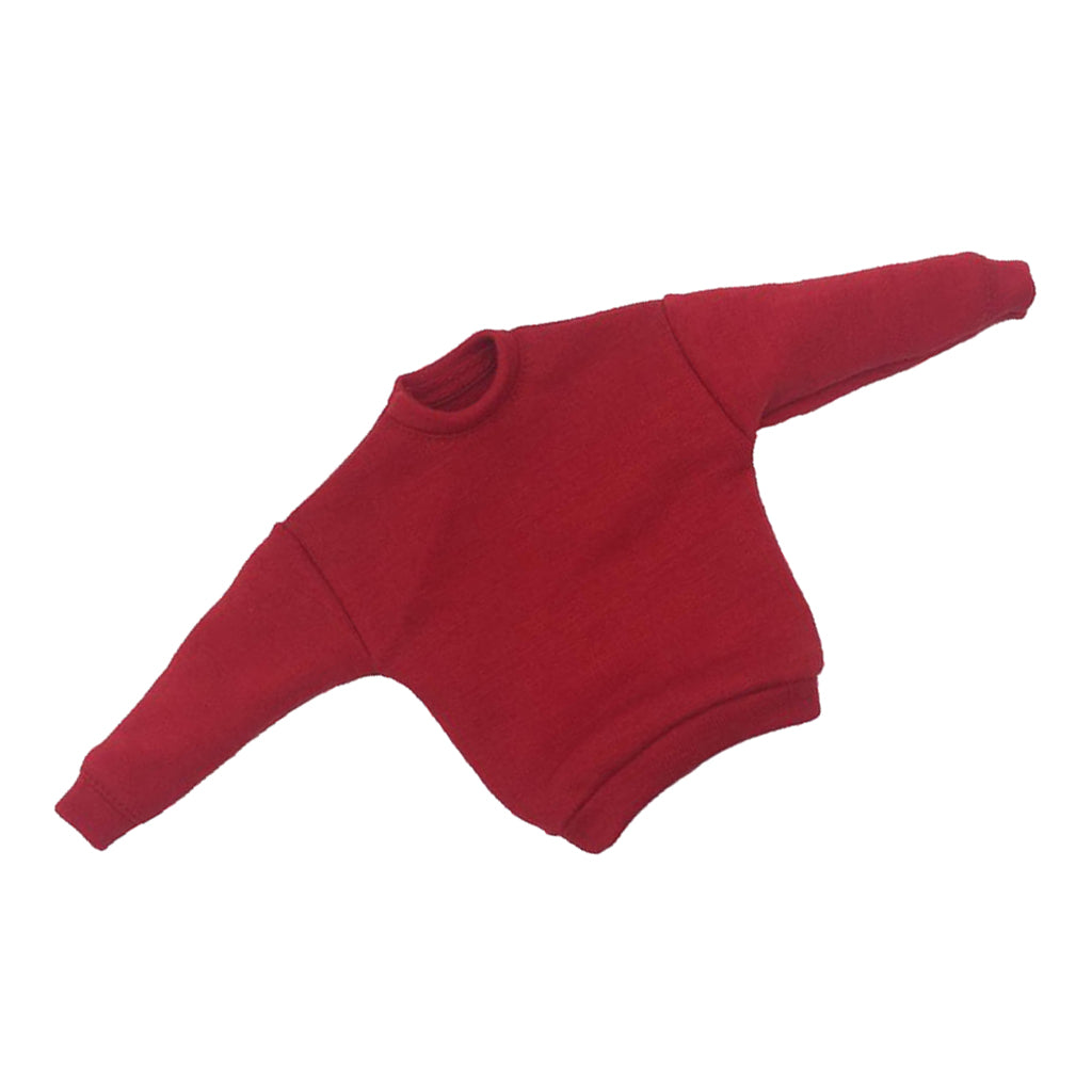 1/6 Action Figure Clothes Sweater 12" Male Body Model Clothing Red