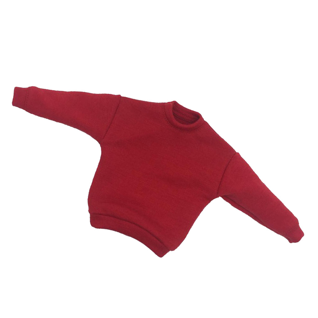 1/6 Action Figure Clothes Sweater 12" Male Body Model Clothing Red