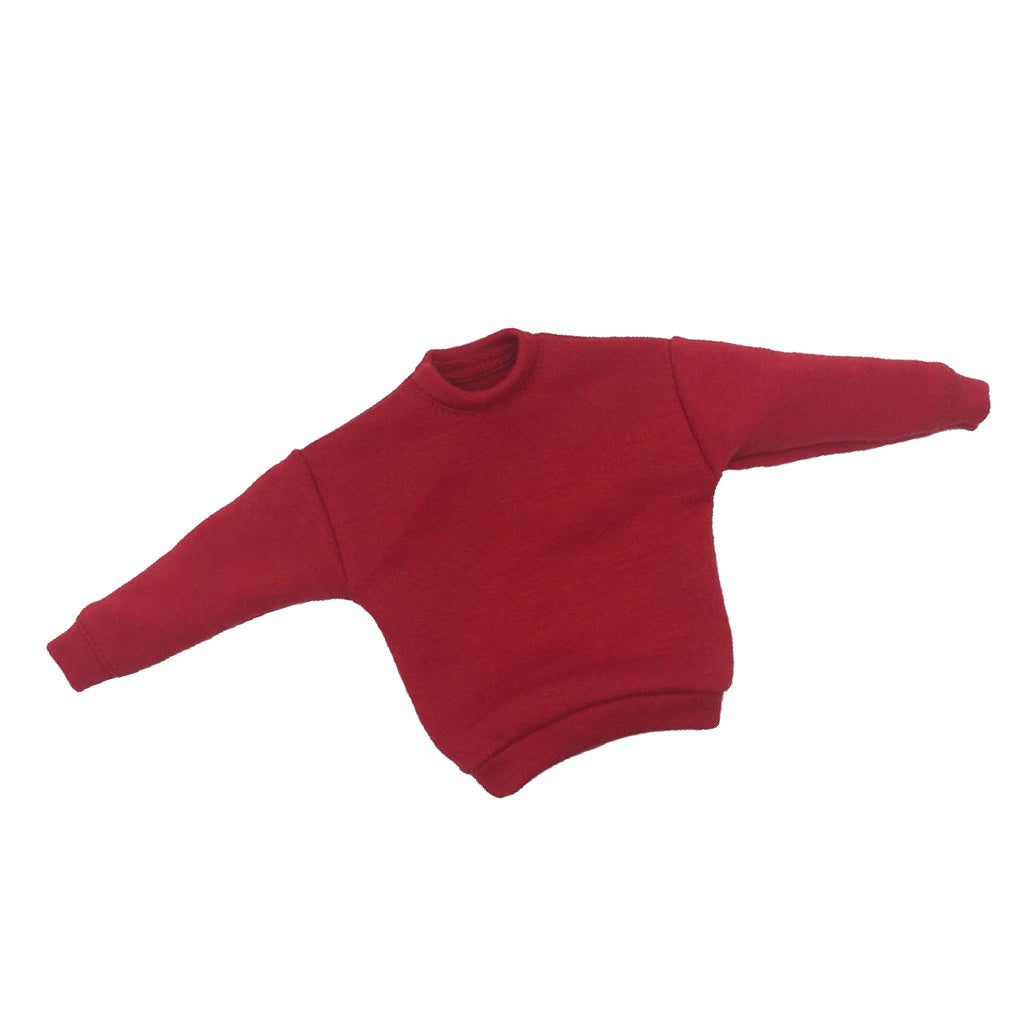 1/6 Action Figure Clothes Sweater 12" Male Body Model Clothing Red